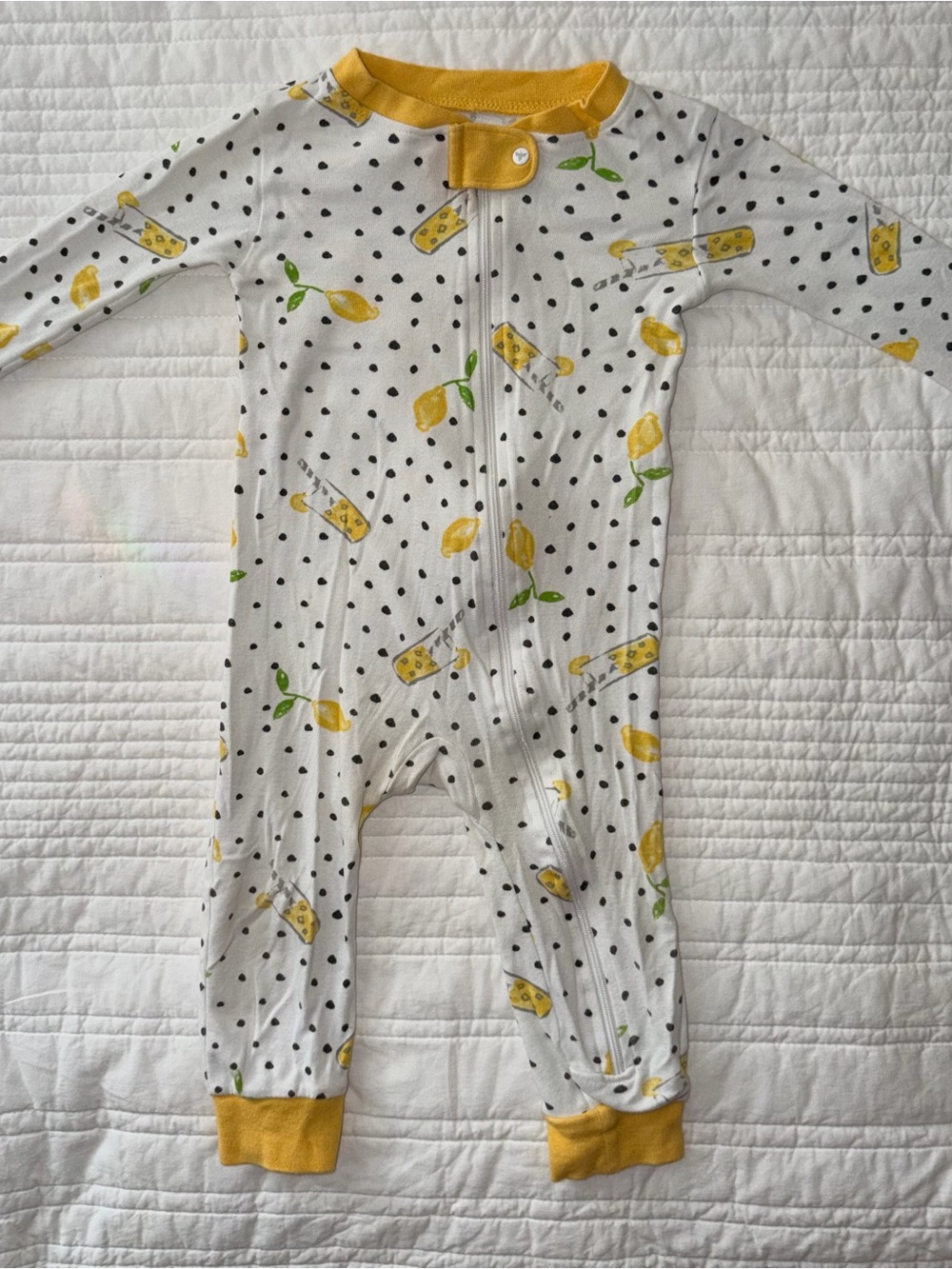 🍋 Burt’s Bees Baby Lemonade Pajamas – 18M